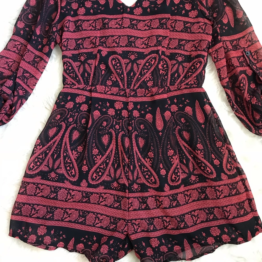 Black & Red Romper